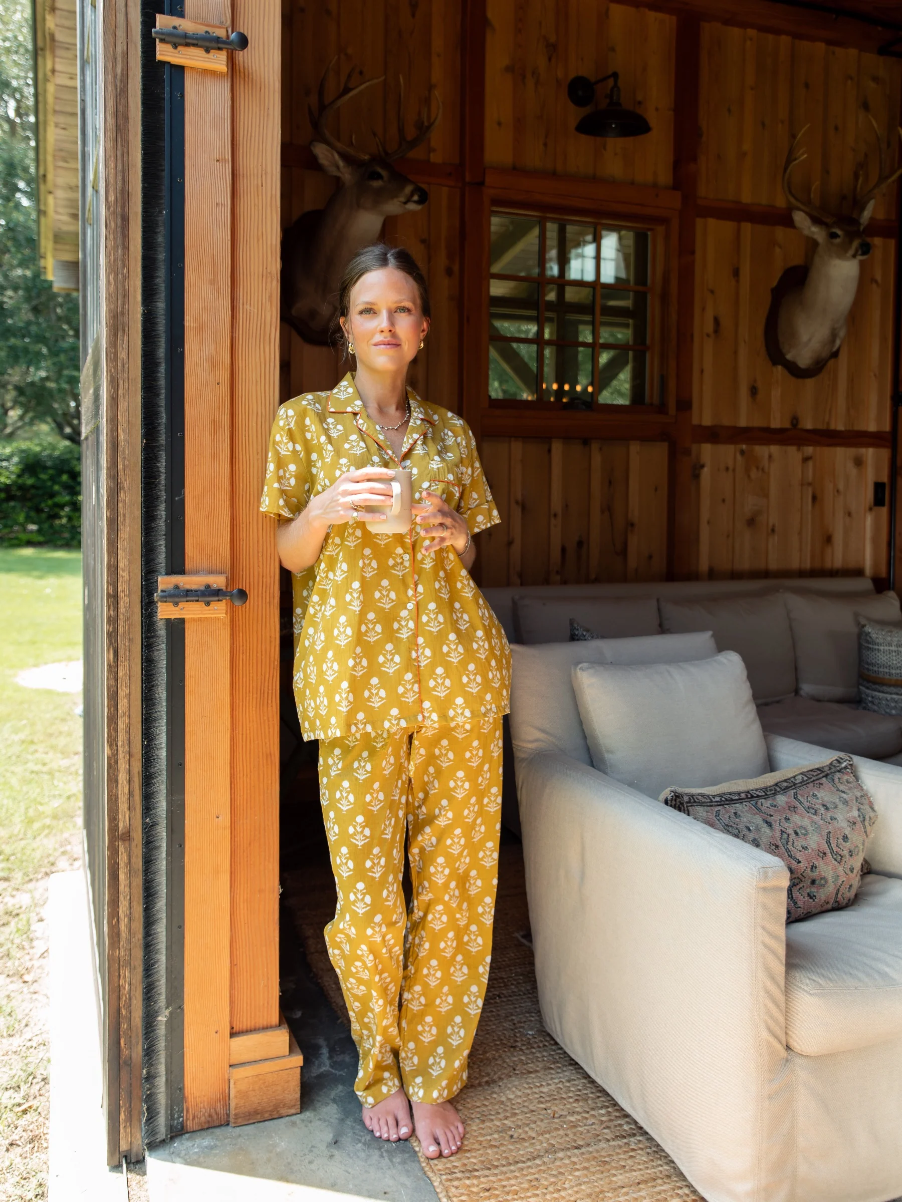 Butterscotch Bouquet Pajama Set - Short / Long - Image 3