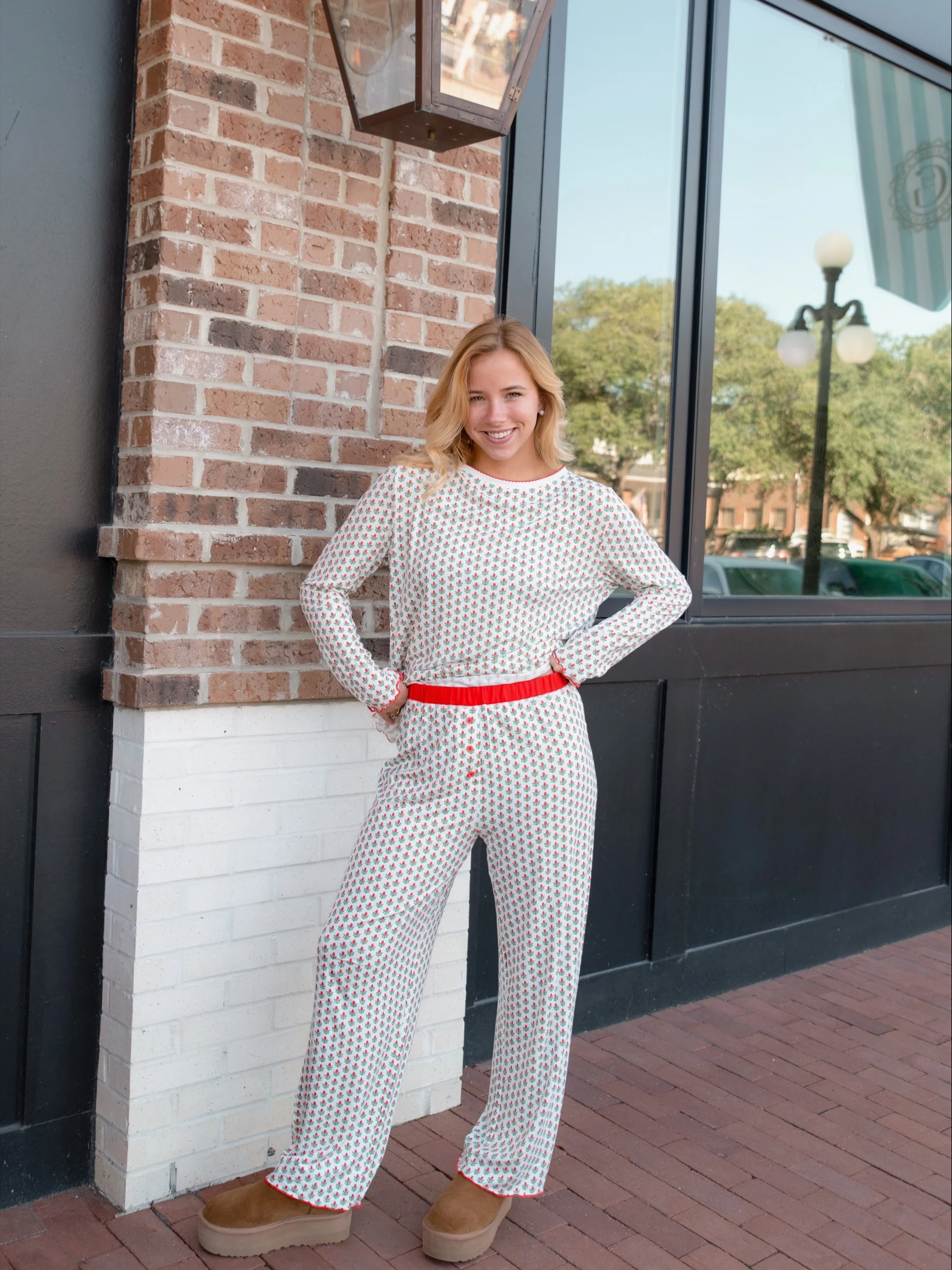 Hollyberry Long Long  Pajama Set - Image 3