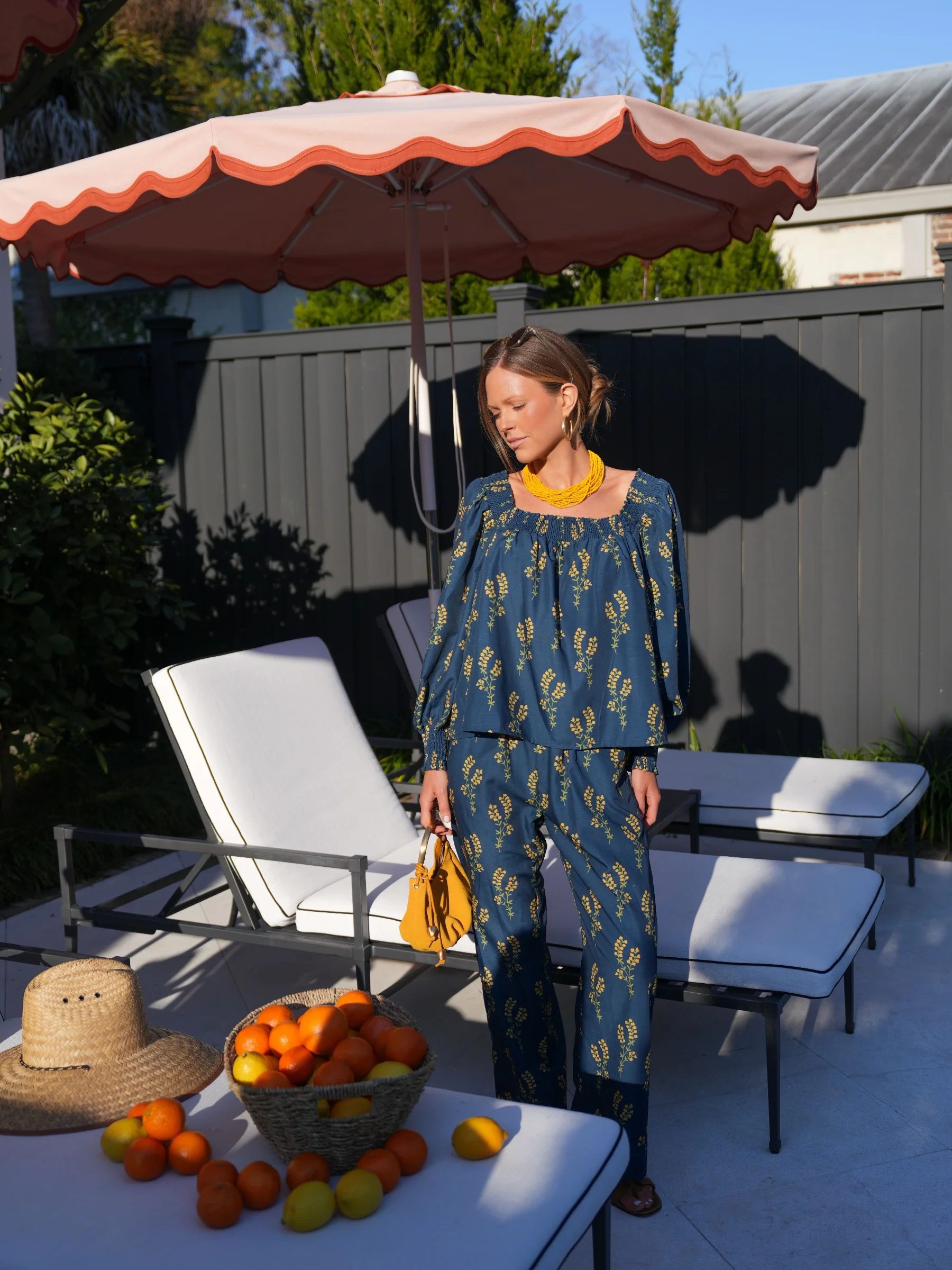 The Lila Set -  Navy Sprig - Image 5