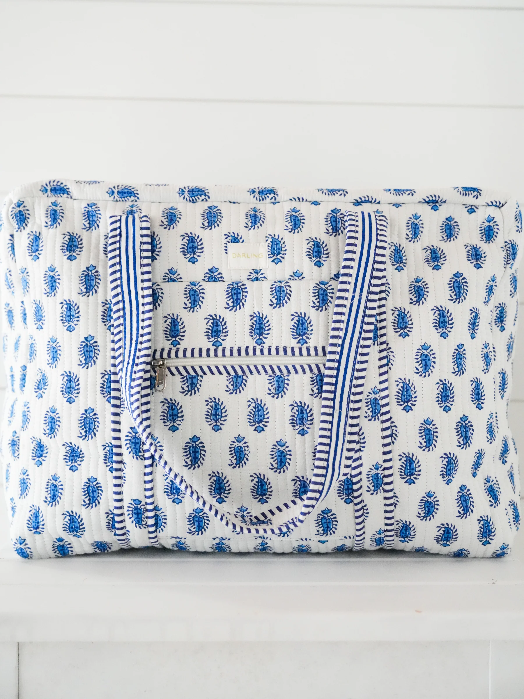 Weekender Bag - Blueberry Paisley "Half My Closet" - Image 4
